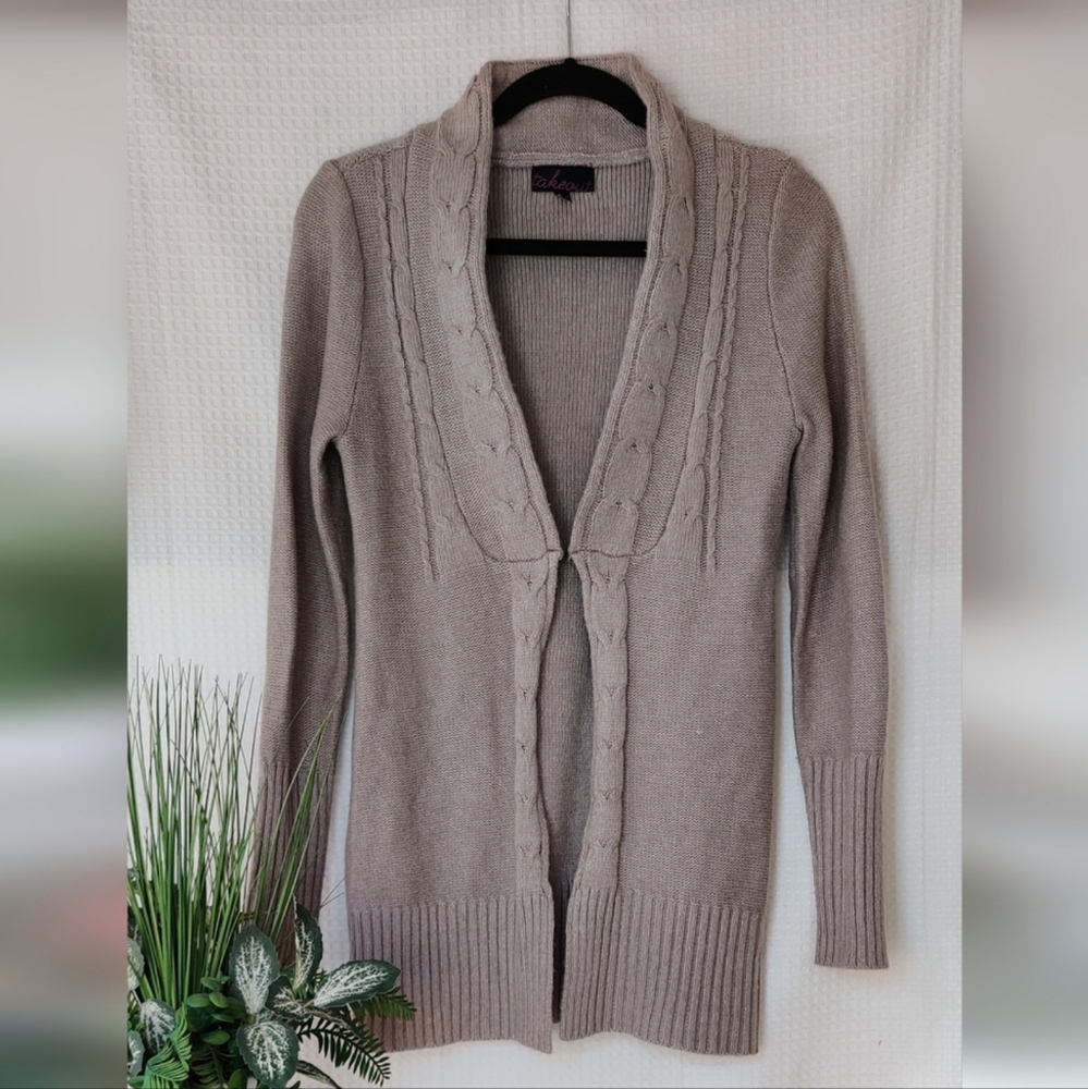 TakeOut Women's Knit Cardigan Sweater Size Large (juniors)